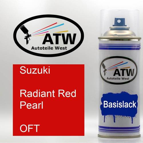 Suzuki, Radiant Red Pearl, OFT: 400ml Sprühdose, von ATW Autoteile West.